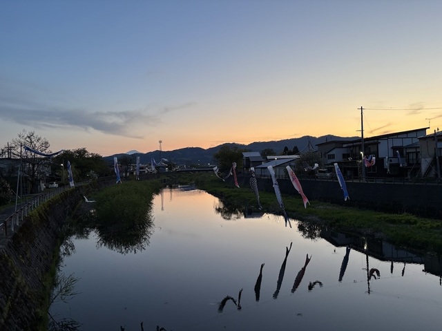 夕暮れの鳥海山7.5.8